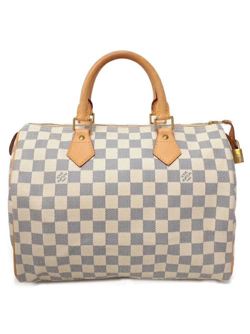 Louis Vuitton Damier Azur White Speedy Handbag